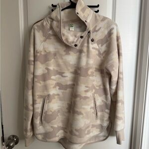 Green Tea Camouflage Fleece Pullover